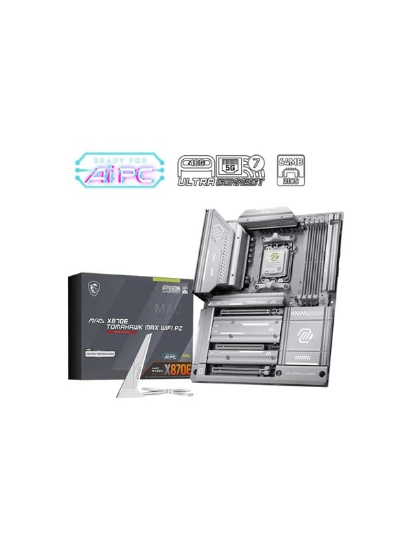 MSI MAG X870E TOMAHAWK MAX WIFI PZ Bundkort - AMD X870E - AMD AM5 - DDR5 RAM - ATX (Project Zero)