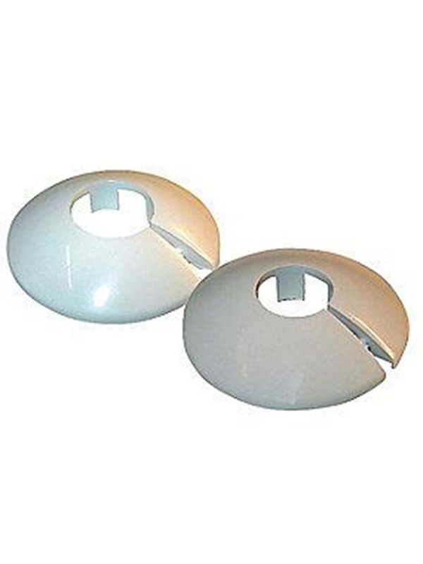 Plastroset todelt, hvid, 15 mm - 1/4"