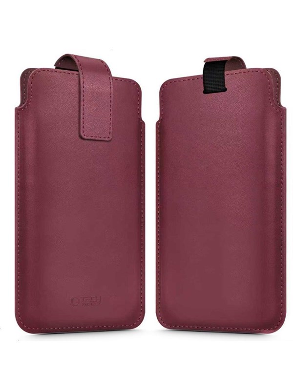 Tech-Protect SM65 case for 6.0-6.9" smartphones - burgundy