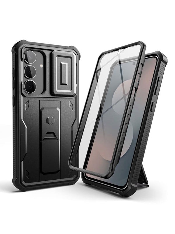 Tech-Protect Kevlar Cam+ Case for Samsung Galaxy S25 FE - Black