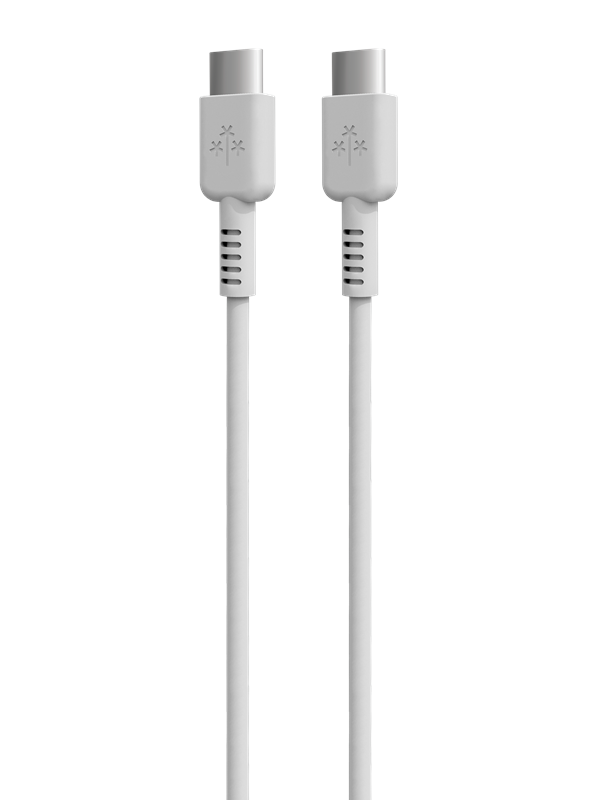 Hune Raiz USB-C to USB-C Cable 1m (3A/60W) - Snow White
