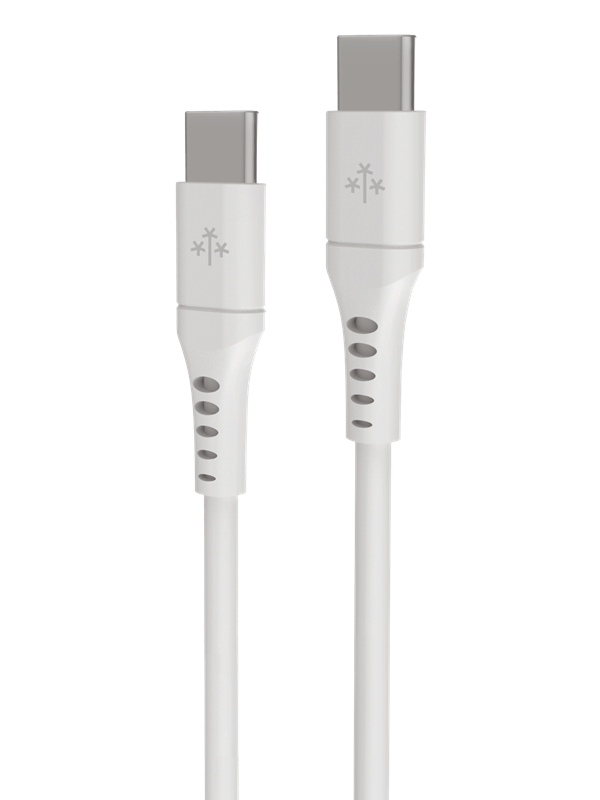 Hune Tallo USB-C To USB-C Cable 3m (3A/60W) - Snow White