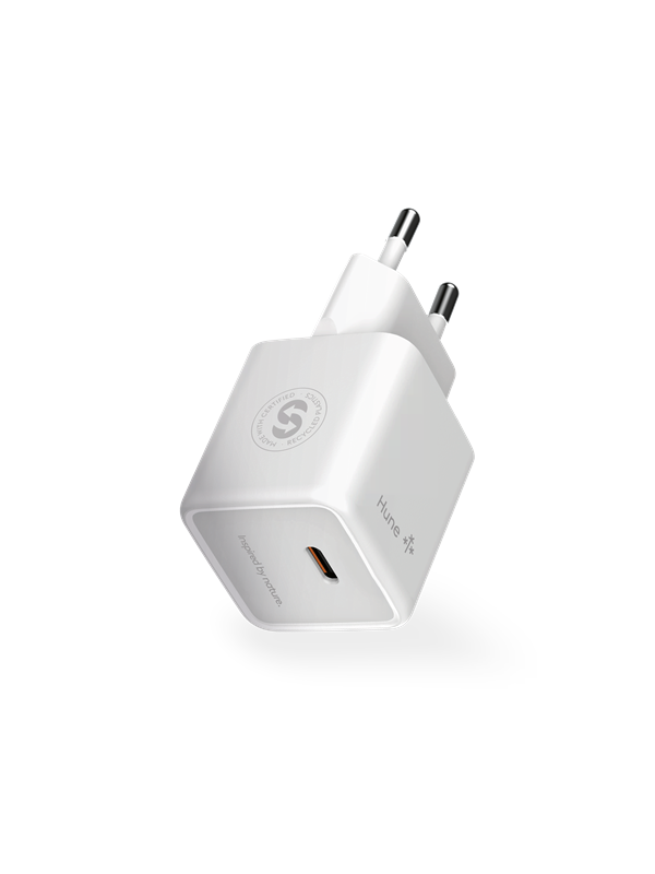 Hune Hurón C20 Mini 20W USB-C Charger - Snow White