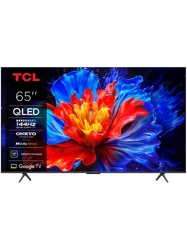 TCL 65P8K - 65 Diagonal klasse (64.5 til at se) - P8K Series LED-bagbelyst LCD TV - QLED - Smart TV - Google TV - 4K UHD (2160p) 3840 x 2160 - HDR - Quantum Dot - børstet aluminium