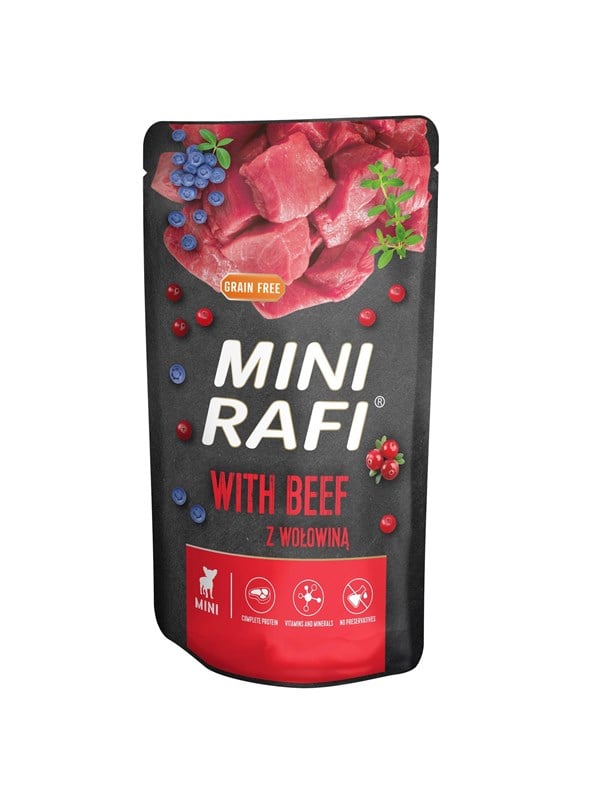 RAFI MINI w/Beef 150 g. Pouch (EU)