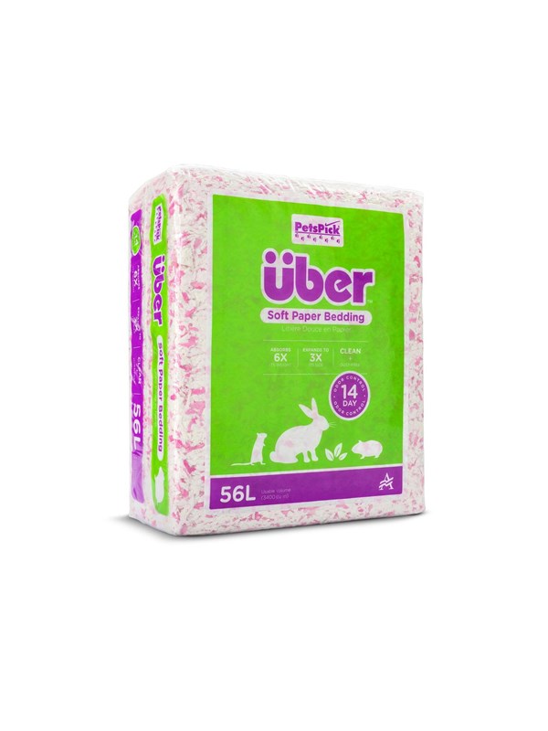 Über Papirstrøelse 56 L Pink/Hvid