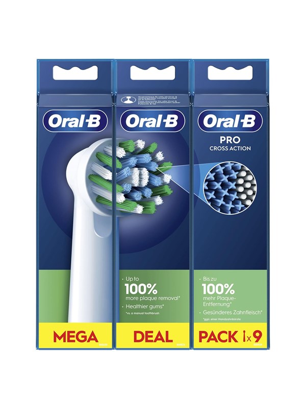 Braun Oral-B CrossAction, 9 Stück(e), Weiß, Oral-B, CrossAction