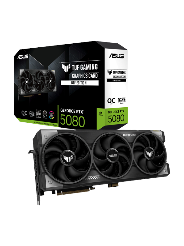 ASUS GeForce RTX 5080 TUF BTF OC - 16GB GDDR7 RAM - Grafikkort billede