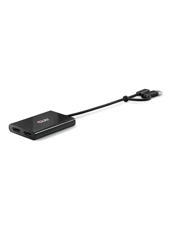 Club 3D - Videoadapter - USB-C, USB Type A (han) til DisplayPort (hun) - 4K60 Hz support