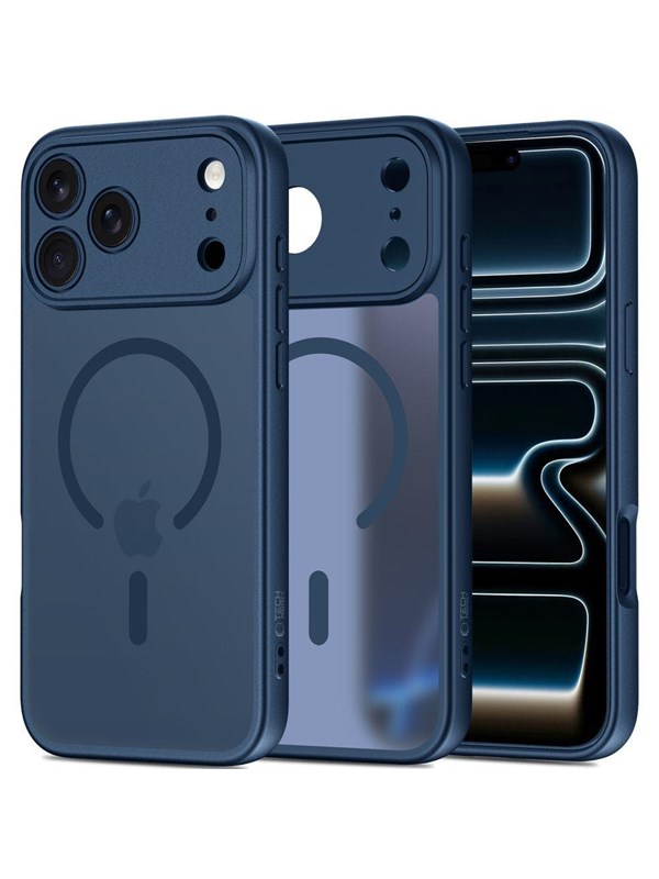 Tech-Protect BasicMag MagSafe Case for iPhone 17 Pro Max - Navy Blue billede