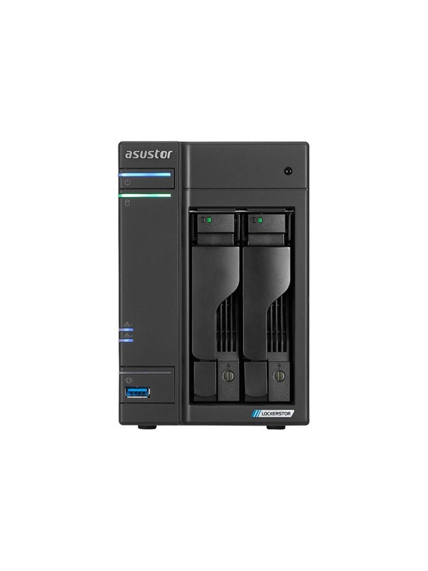ASUSTOR Lockerstor 2 Gen2+ AS6702T V2 - NAS-server - 2 bays - SATA 6Gb/s - RAID JBOD, 0, 1, 5, 6, 10 - RAM 4 GB - 5 Gigabit Ethernet - iSCSI support