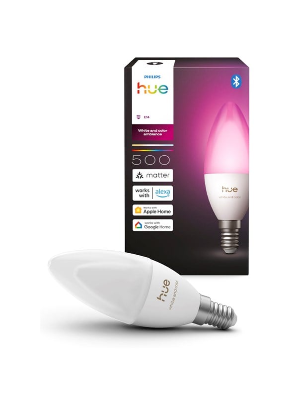 Philips Hue Kerte - E14 pære - White and color ambiance - 1-pak