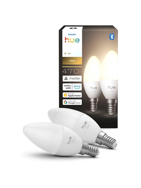 Philips Hue White B39 E14 Lyskilde - 2pack