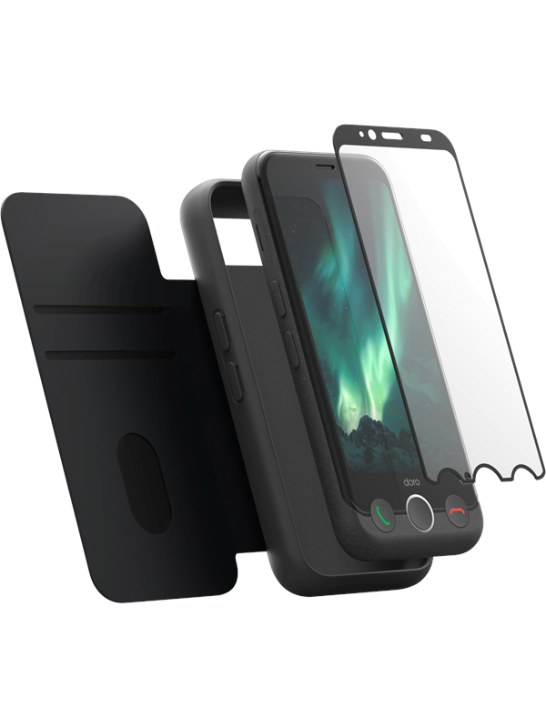 Doro Aurora A11 Plus 64GB/4GB - Grafit (A11 Inkl. Pungetui & beskyttelsesglas)