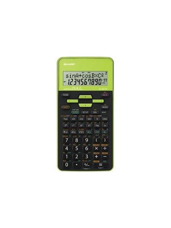 Sharp EL-W506T, Lomme, Skærm, 16 cifre, Batteri/Solar, Sort, Grå