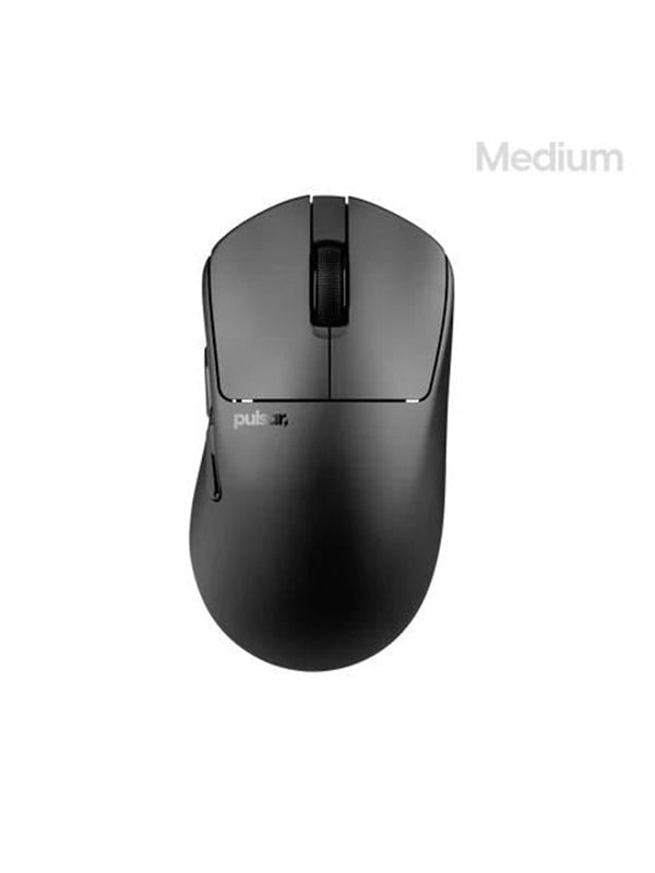 Pulsar X3 CrazyLight Medium Wireless (Jet Black) - Gaming Mus - Optisk - 5 knapper - Sort