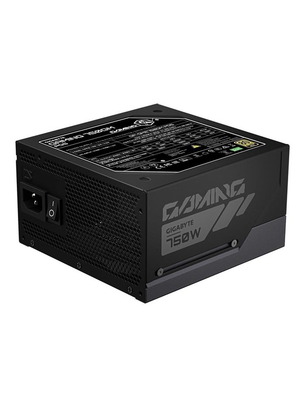 GIGABYTE GAMING 750GM PG5 Strømforsyning - 750 Watt - 135 mm - ATX - 80 Plus Gold certified