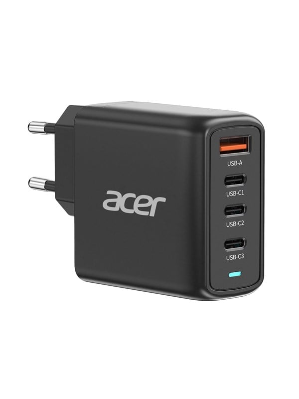 Acer 100W GaN PD Charger USB Port: 3C+1A EU Plug Acer 100W GaN PD Charger USB Port: 3C+1A EU Plug