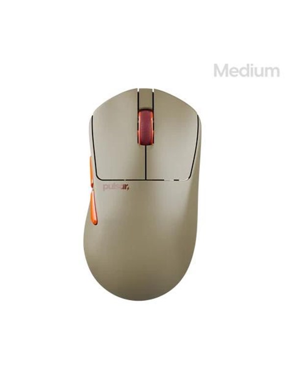 Pulsar X3 CrazyLight Medium Wireless (Desert) - Gaming Mus - Optisk - 5 knapper - Beige