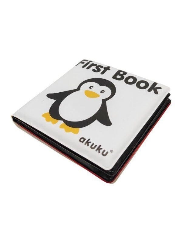 Akuku First book soft bath book with squeaker billede