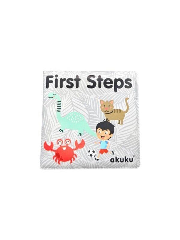 Akuku Soft bath book with squeaker FIRST STEPS billede