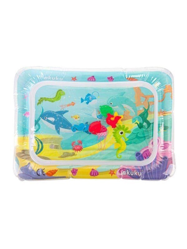Akuku Inflatable water play mat for babies 67 x 49 cm billede