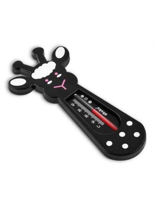 Akuku A0494 bade-termometer, sort, til badning