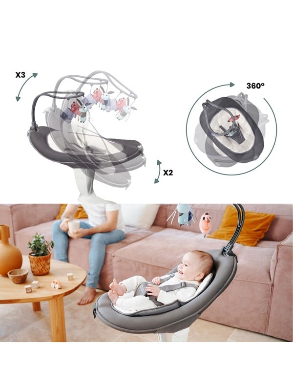 Babymoov Skråstol - Swoon Motion Electric 360 ° - 81x65x79 cm - Z
