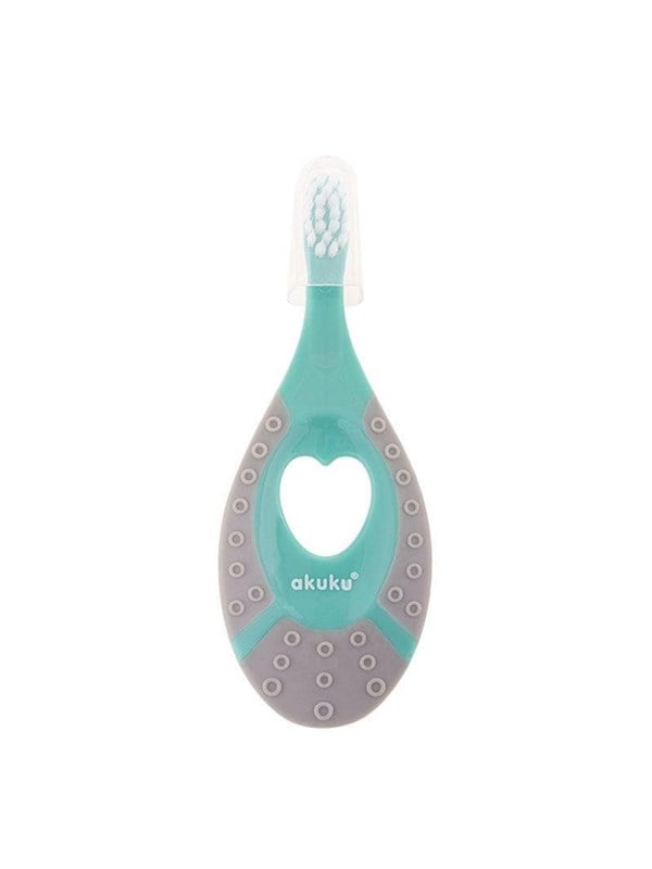 Akuku First toothbrush 0-2y mint/grey billede