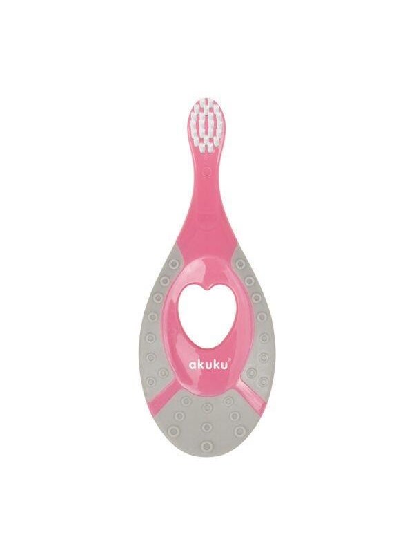 Akuku First toothbrush 0-2y / pink