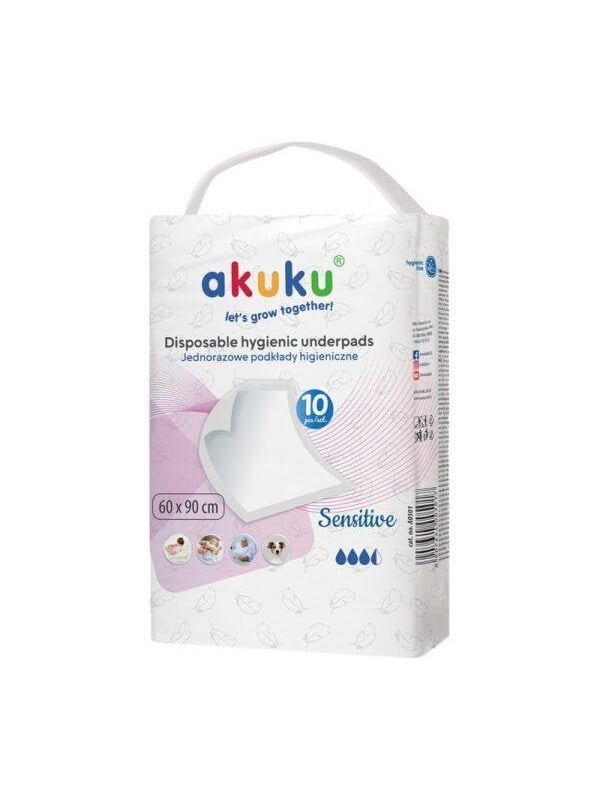 Akuku Disposable hygienic underpad 60 x 90 cm (10 pcs) billede