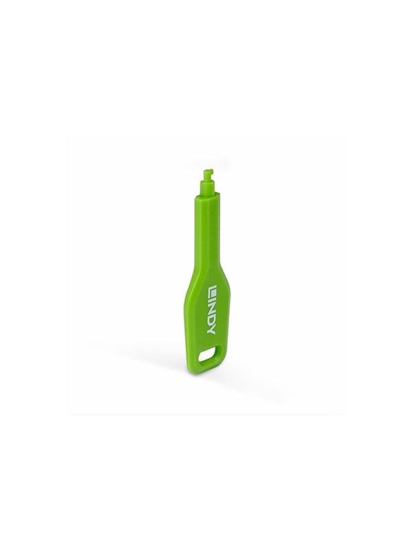 Lindy SFP port blocker key - green
