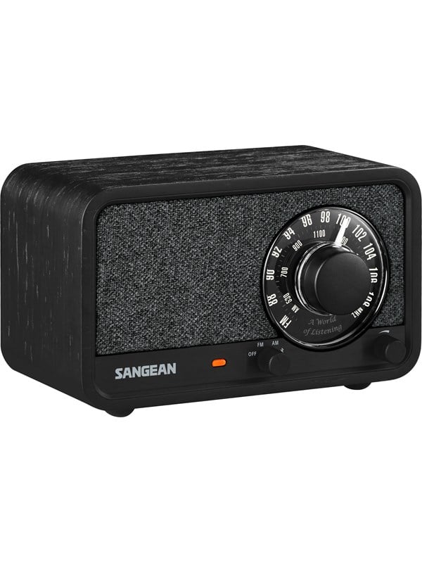 Sangean WR-8 AM/FM/Bluetooth Radio Midnight Oak - AM/FM - Mono - Eg/sort