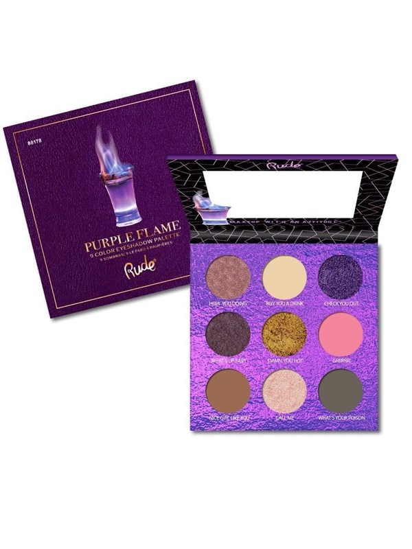 Rude Cosmetics Cocktail Party Palette 10g.- Purple Flame billede