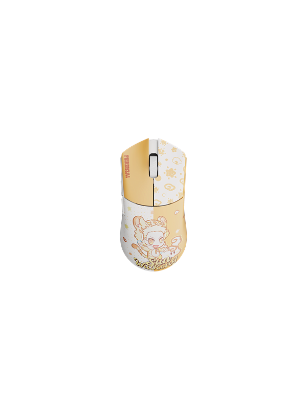 WLMouse BEAST G Medium Wireless X FEIRENZAI - Yellow (Limited Edition) - Gaming Mus - Optisk - 5 knapper - Gul
