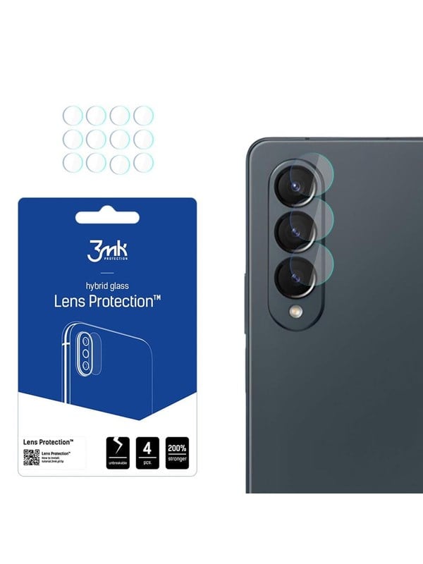 3mk Lens Protection™ Hybrid Camera Glass for Samsung Galaxy Z Fold 4 (front)