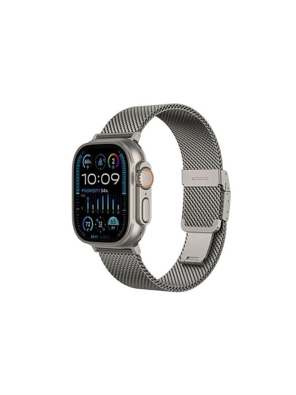 AmazingThing Titan Premium Metal Band for AppleWatch 38/40/41/42/44/45/46/49 mm - Silver