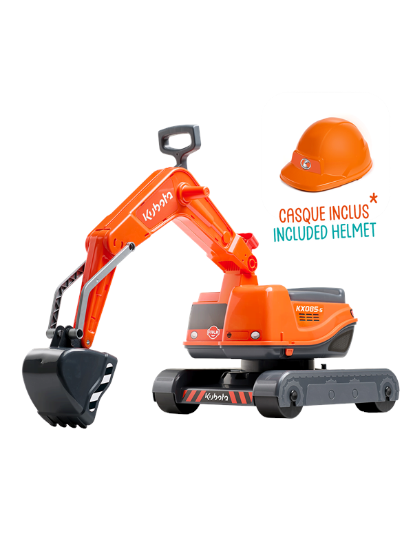 Falk - Kubota Gravemaskine Inkl. Hjelm 3-7 År