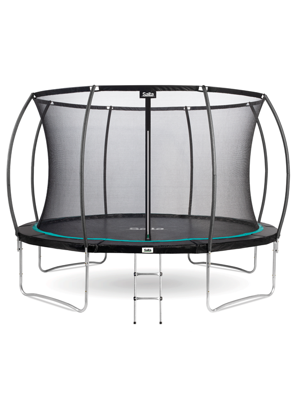 Salta Trampolin Cosmos Ø427 cm, sort inkl. stige og sikkerhedsnet billede