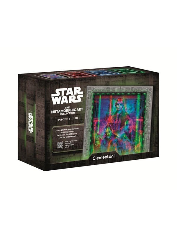 Clementoni Puslespil Star Wars - Ep.I-II-I - Metamorphic Art Collection 520 Brikker Floor