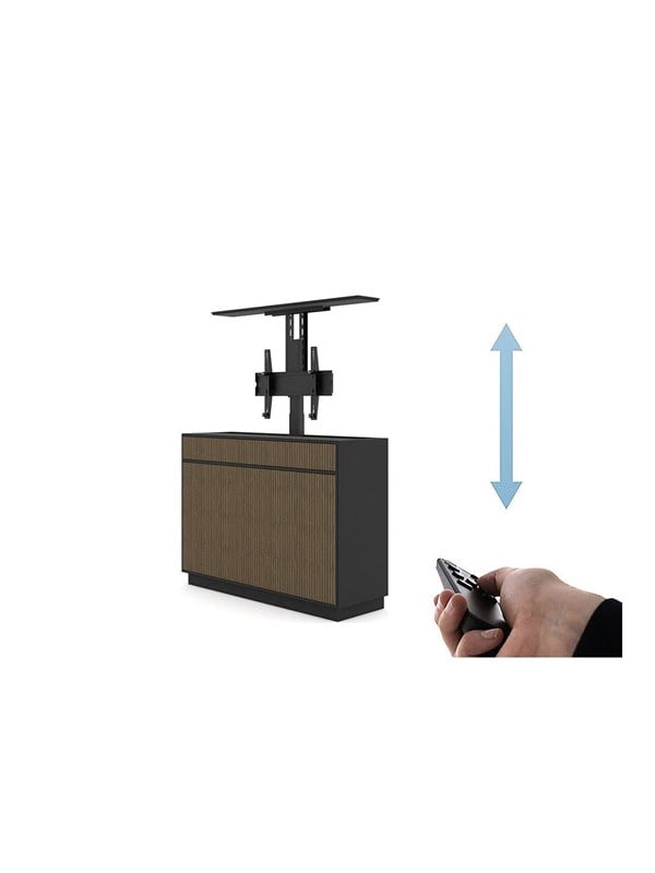 Multibrackets M cabinet unit - Lift - for LCD display - walnut - Maks 50 kg - Maks størrelse 65"