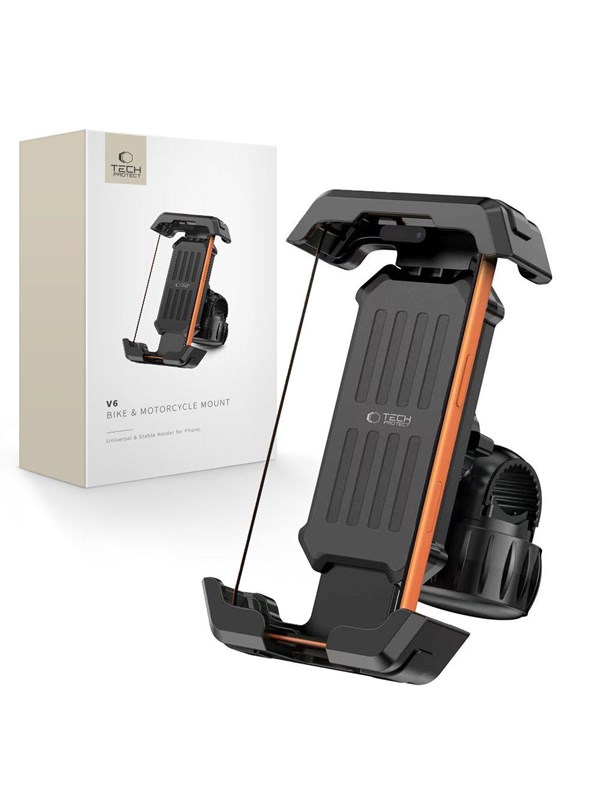 Tech-Protect cykelholder Tech-Protect V6 Universal Bike & Motorcycle Mount sort