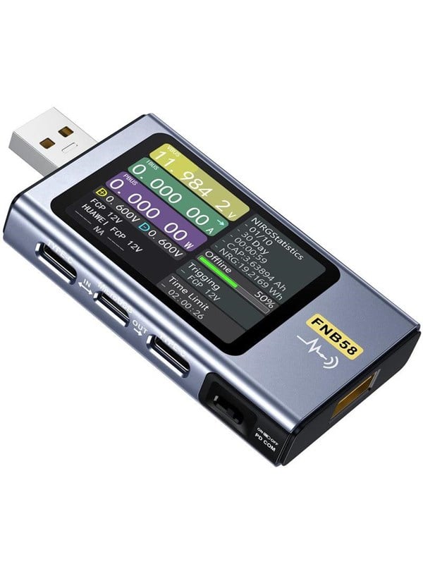 FNIRSI FNB58 USB Port Tester - Black billede