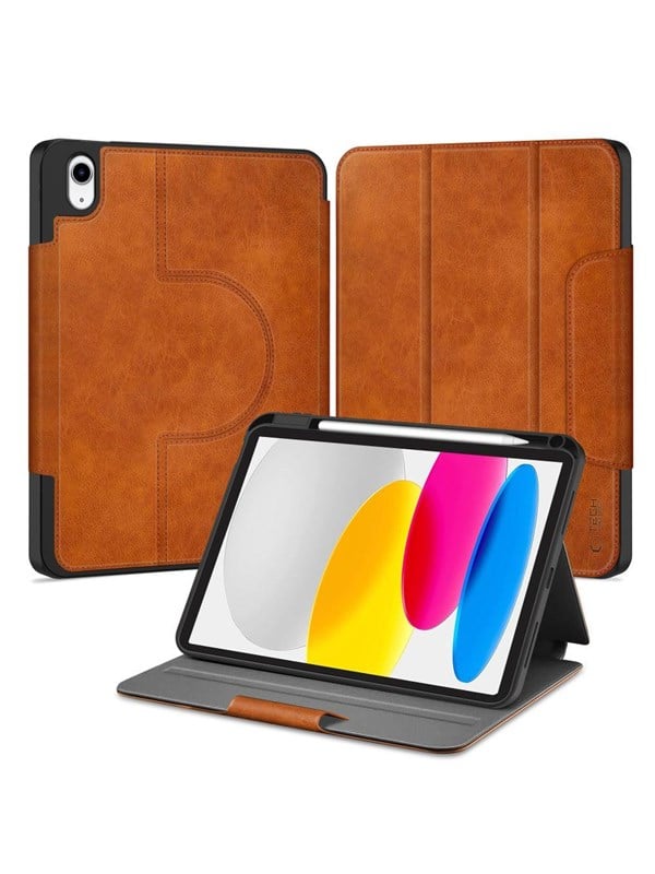 Tech-Protect Fleece Case for iPad 10.9" 10 / 2022 / 11" 11 / 2025 - Brown