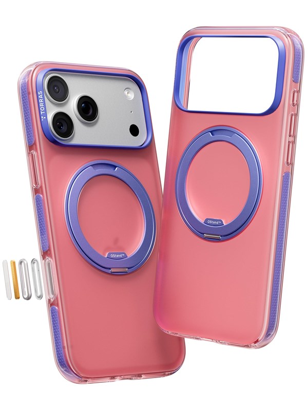 Torras Ostand O3 Hue - blush pink - iPhone 17 Pro