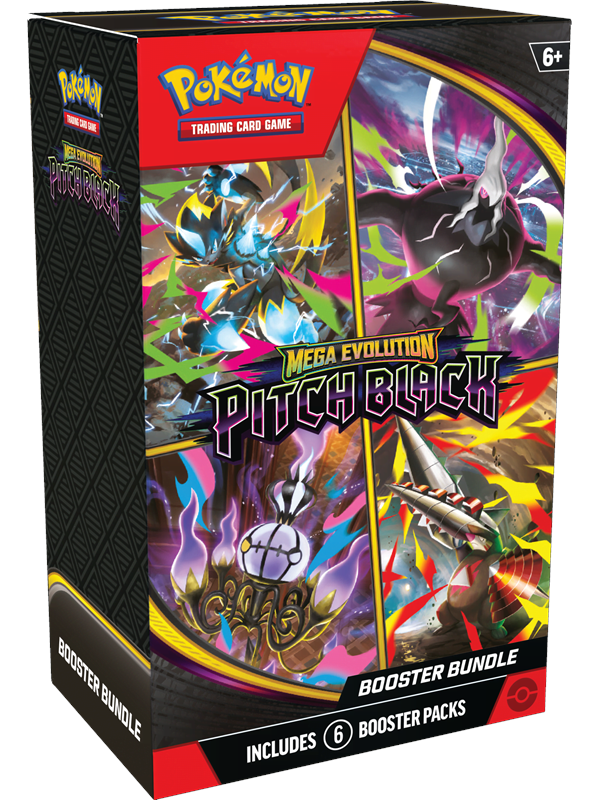 Pokemon Booster Pakke - ME05 - Mega Evolution: Pitch Black Booster Pack Bundle (Box med 6 Boosters)