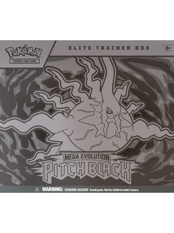 Pokemon Mega Evolution: Pitch Black - Elite Trainer Box (Mega Darkrai/Zarude) - Boks med 9 Boosters, Promokort & TilbehÃ¸r