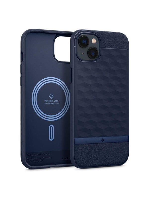 Spigen Caseology Parallax Mag Case with MagSafe for iPhone 14 Plus - Navy
