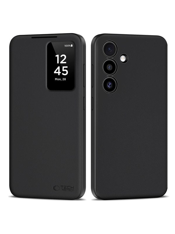Tech-Protect Smart Wallet Case for Samsung Galaxy S25+ - matt black
