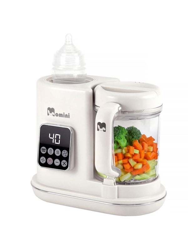 Momini MiniChef - 7-i-1 dampblender til babymad med flaskevarmer